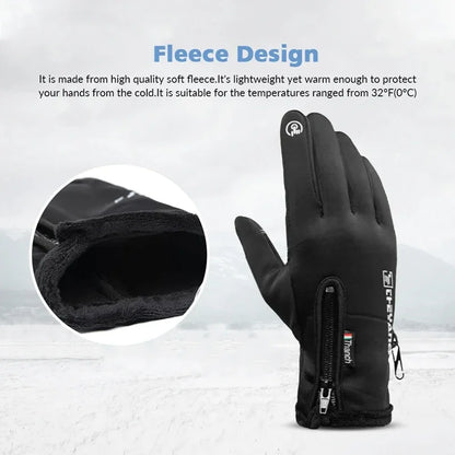 Winter Gloves Waterproof Thermal Touch Screen Thermal Windproof Warm Gloves Cold Weather Running Riding Sports Hiking Ski Gloves