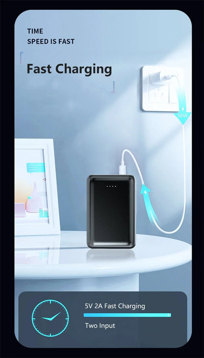 Ultra-Compact 20,000mAh Power Bank | 5V/2A Fast-Charge