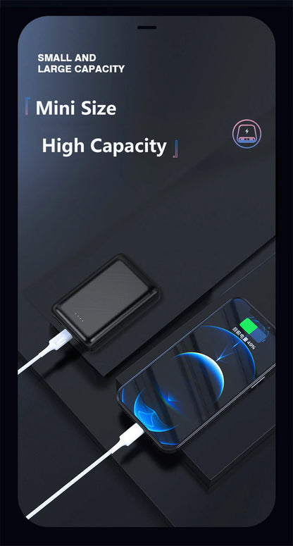 Ultra-Compact 20,000mAh Power Bank | 5V/2A Fast-Charge