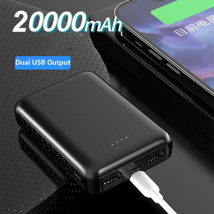 Ultra-Compact 20,000mAh Power Bank | 5V/2A Fast-Charge