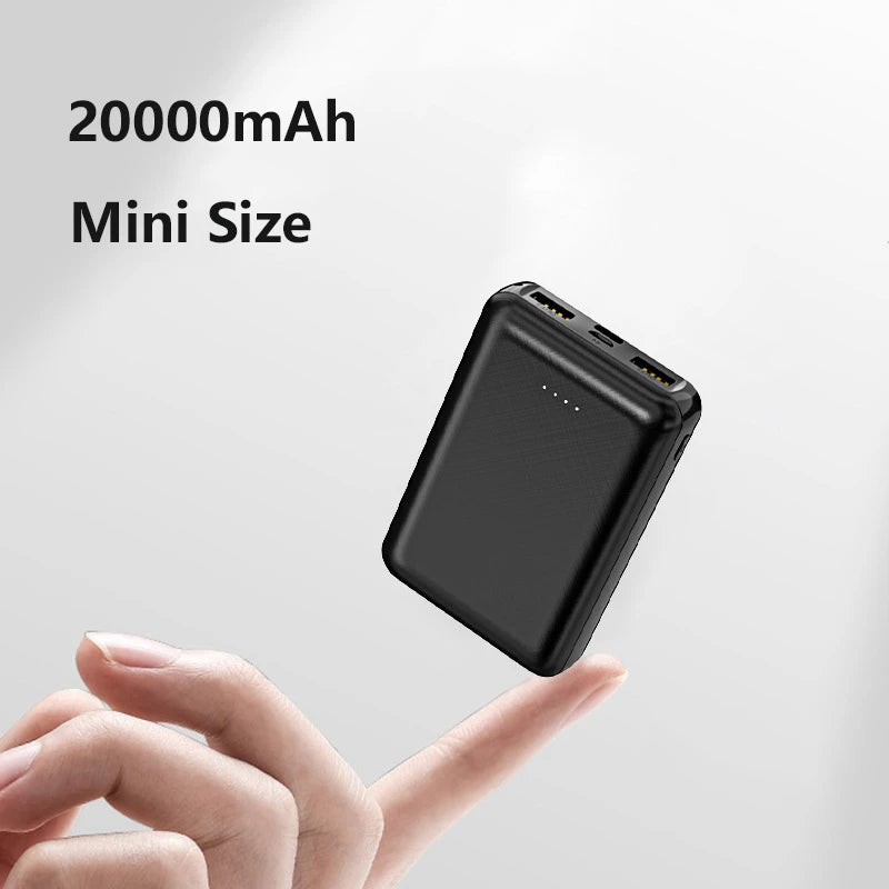 Ultra-Compact 20,000mAh Power Bank | 5V/2A Fast-Charge