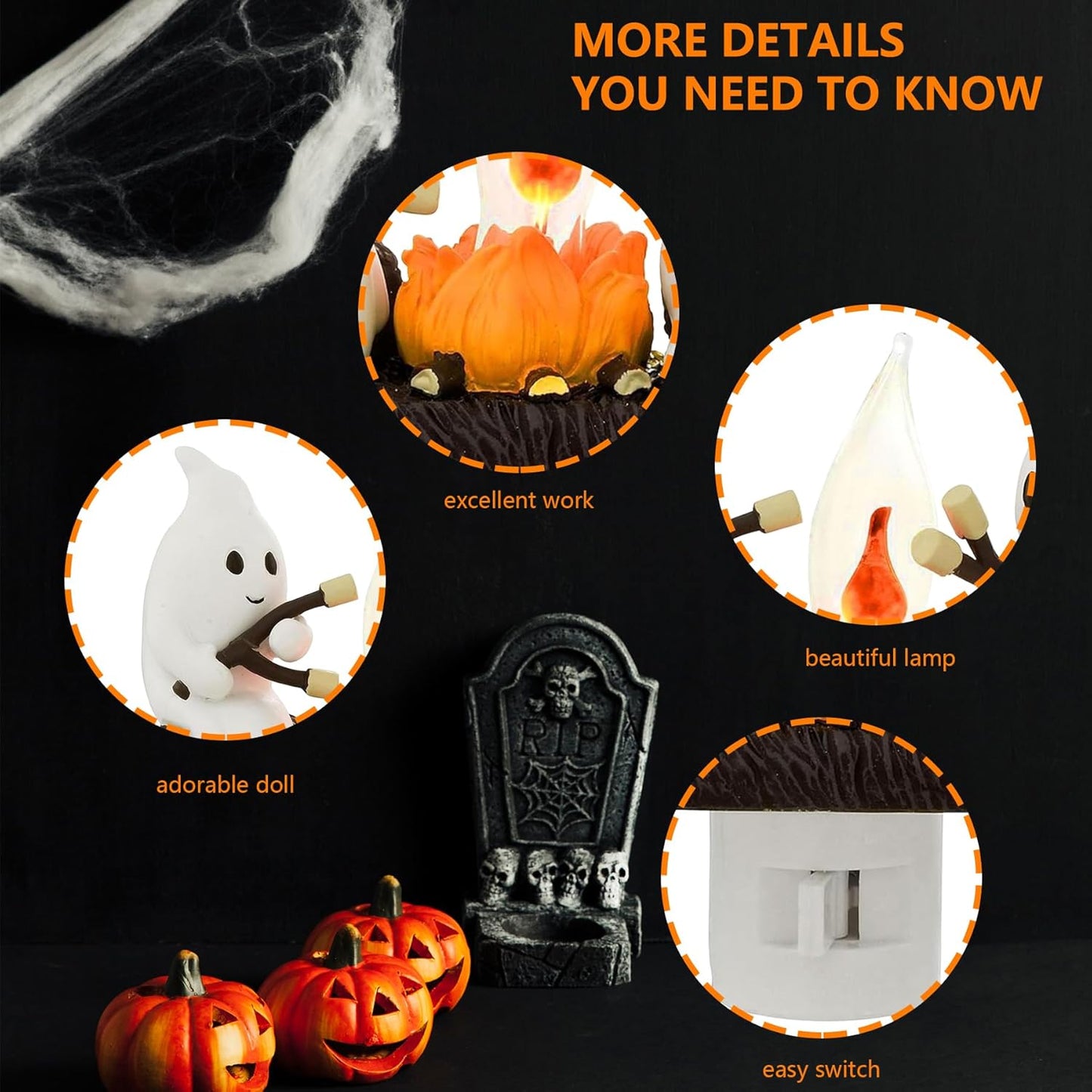Spooky Campfire Nightlight